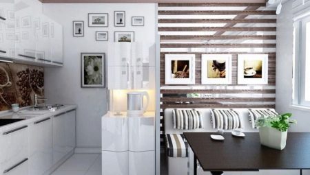 Dizaina virtuve-dzīvojamā istaba 12 kv. m