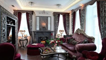 Barokní obývací pokoje: funkce, designové tipy, příklady