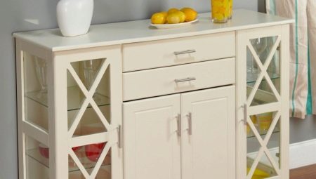 Dressers สำหรับห้องครัว: ประเภทและรายละเอียดปลีกย่อยของทางเลือก