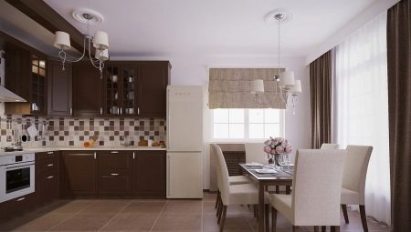 Coffee color kitchens
