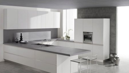 Kuchyně s šedými deskami