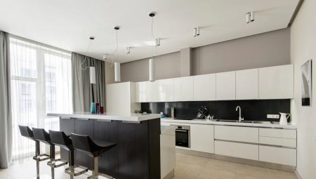 Dapur dalam gaya minimalism: pilihan reka bentuk