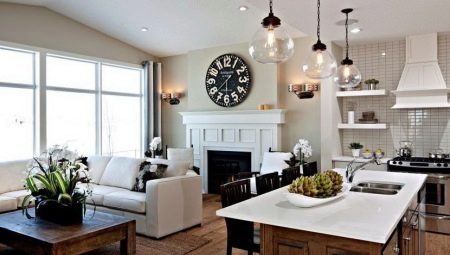 Obývací pokoj s krbem: design interiéru bytu a venkovského domu