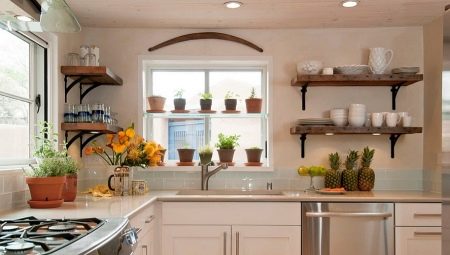 Зглобне полице у кухињи: сорте и избор