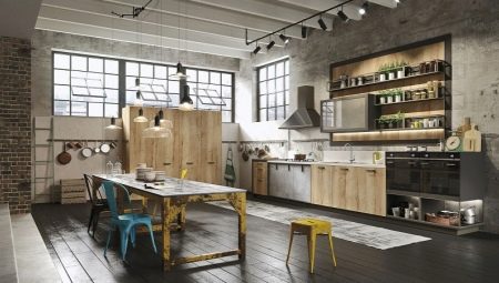 Bucătărie de design interior într-un stil modern