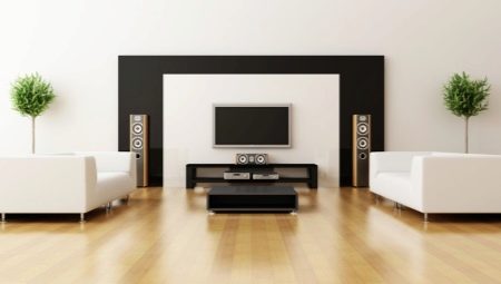 Drobnosti designu obývacího pokoje ve stylu minimalismu