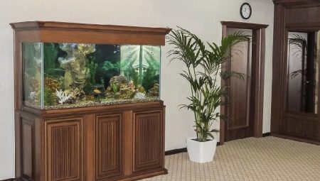 Ормар за акваријум: сорте, избор, производња, уградња