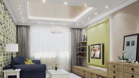 Opzioni di design per il soggiorno 19 metri quadrati. m