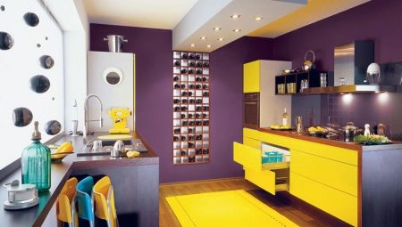 Sarı mutfaklar: kulaklık seçimi, tasarım ve renk kombinasyonu