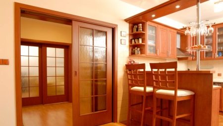 Virtuves durvis: šķirnes, izvēles iespējas un piemēri