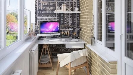 Cabinet on the balcony: how to arrange a workplace?