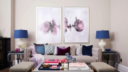 Fotos en la sala de estar encima del sofá: ¿qué son y cómo elegir?