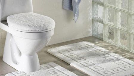 Toilettenmatten: Sorten, Auswahlmöglichkeiten, Beispiele