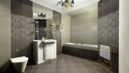 Jubin matte untuk bilik mandi: ciri, jenis, pilihan, contoh