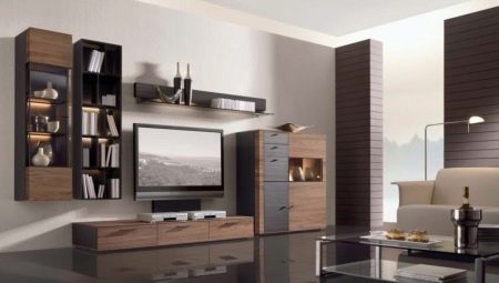 Muebles modulares en un estilo moderno para la sala de estar: vistas y consejos para elegir