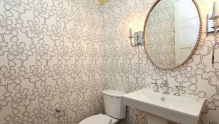 Toilet wallpaper: advantages, disadvantages and design options