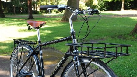 Elülső kerékpárraktár: típusok, jellemzők, kiválasztási ajánlások
