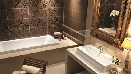 Carrelage de salle de bain: variétés, options de conception et critères de sélection