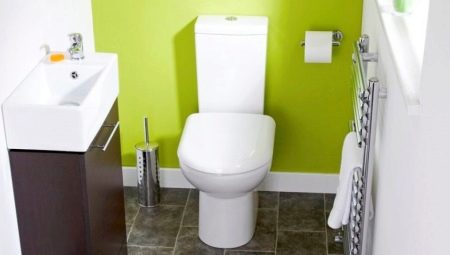 Designalternativ för en liten toalett