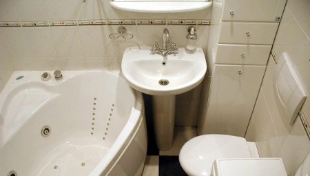 Hruščova kombinētās vannas istabas dizaina iespējas