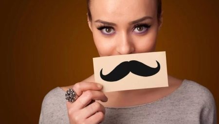 What to do if a girl's mustache grows?