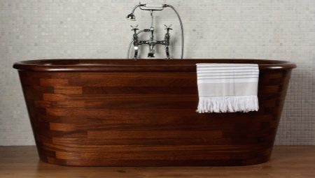Wooden bathtubs: features, varieties, choice, care