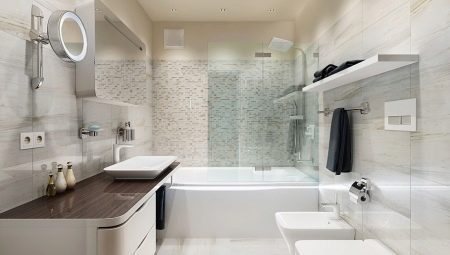 Diseño interior de un baño de 5 m2. m