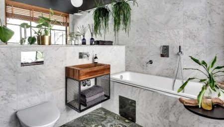 6 kvadratinių metrų bendro vonios kambario dizainas. m