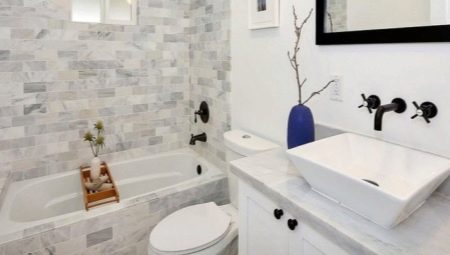 Vannas istabas dizains kopā ar tualeti 3 kvadrātmetru platībā. m