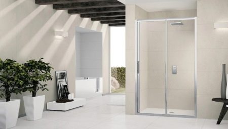 Zuhanyzó ajtó egy rést: fajták, méretek és ajánlások a választáshoz