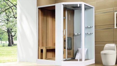 Pancuran kabin dengan sauna: apakah dan bagaimana untuk memilih?