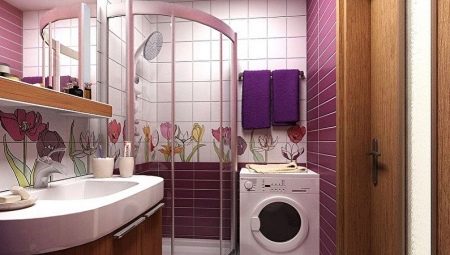 Interessante ontwerpopties voor de badkamer van 2 m2. m