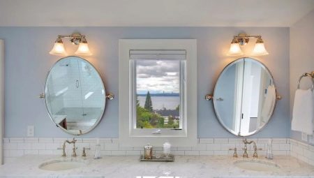 Como escolher um espelho oval no banheiro?