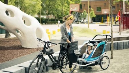 Remorci pentru biciclete pentru copii: cerințe și gama de modele
