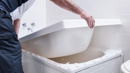 Ένθετα μπάνιου: χαρακτηριστικά, τύποι και επιλογές