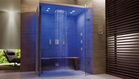 Built-in showers: features, varieties, selection rules