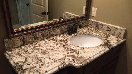 Stone countertops in the bathroom: varieties, choice, care
