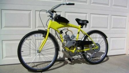 Cyklar med bensinmotor: fördelar och nackdelar, tips för att välja
