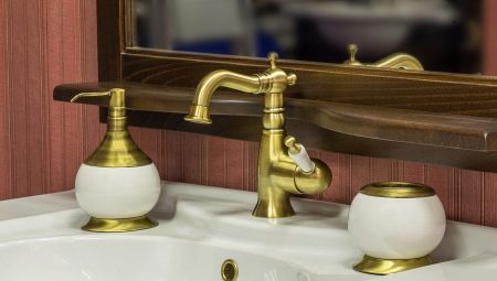 Robinets de salle de bain en bronze: caractéristiques, types, conseils de sélection et d'entretien