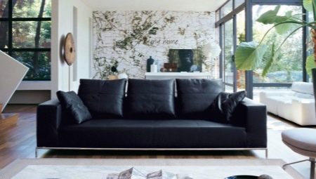 Melni dīvāni: šķirnes un izvēle interjerā