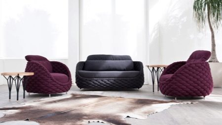 Dīvāns ar atzveltnes krēsliem: veidi un izvēles iespējas