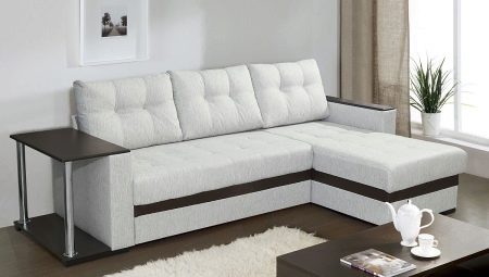 Sofa dengan sudut kiri: ciri, jenis dan pemilihan