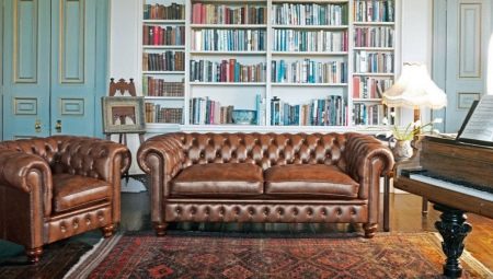 Sofa kiểu Anh: tính năng, giống và sự lựa chọn