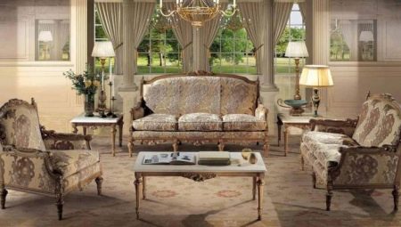 Baroka dīvāni: iespējas, veidi un izvēles iespējas
