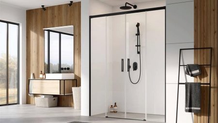 Puertas de la ducha: tipos, tamaños y secretos de elección.