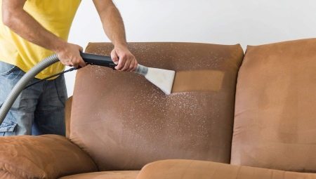 How to clean the sofa from greasy at home?