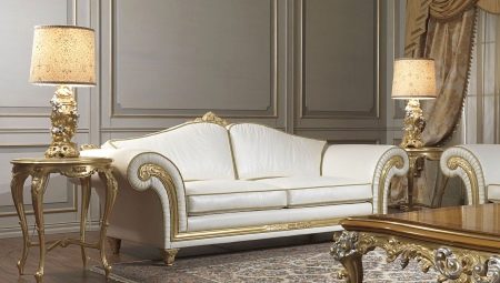 Sofa cổ điển: quan điểm và ví dụ đẹp trong nội thất