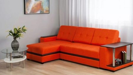 Sudut sofa kecil: jenis, saiz dan rahsia pilihan