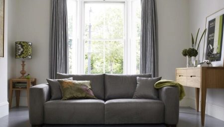 Sofa separuh tidur: saiz dan ciri pilihan