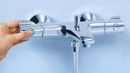 Kylpyhuoneen termostaatilla varustetut hanat: ominaisuudet ja lajikkeet